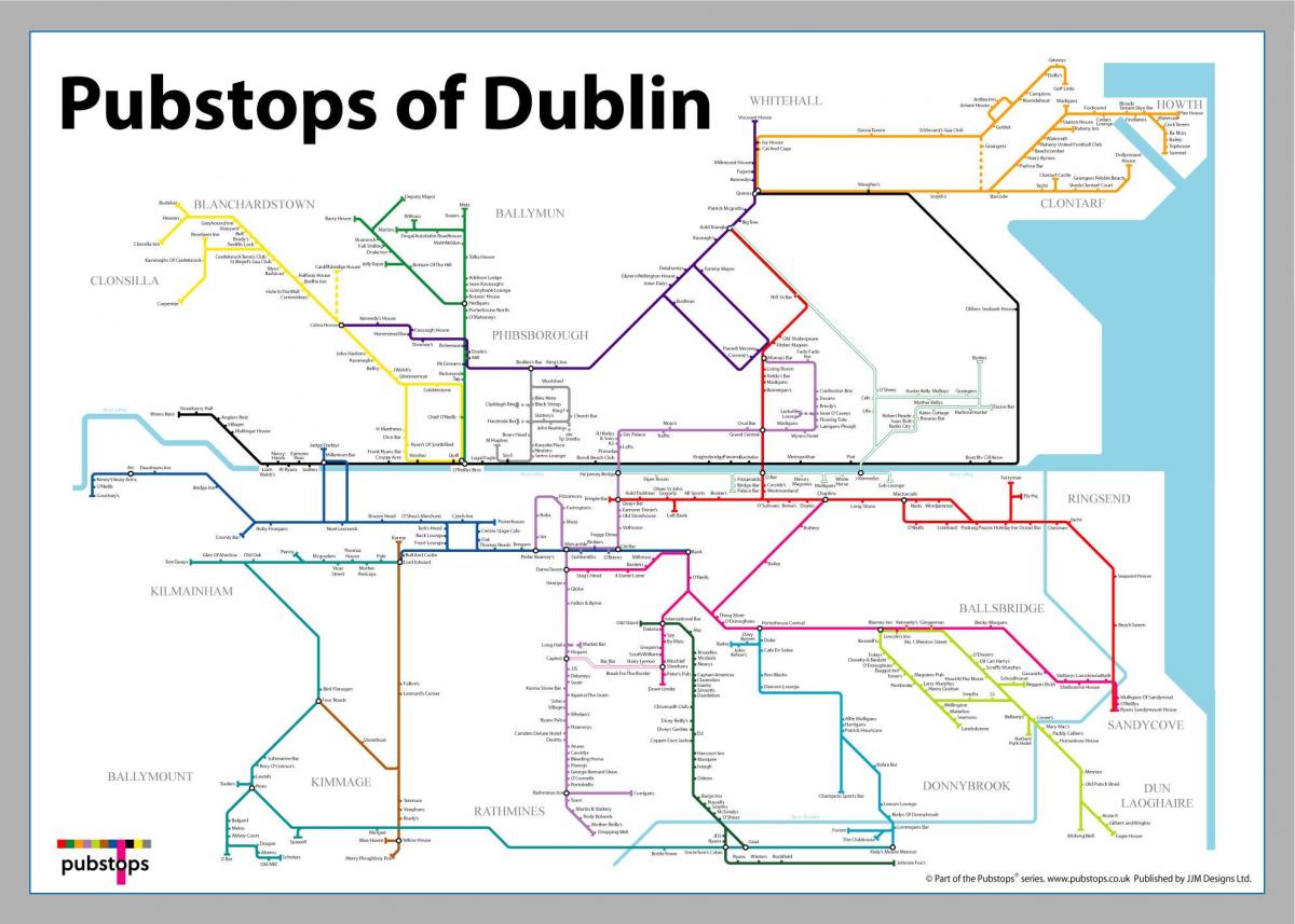 kart over Dublin puber